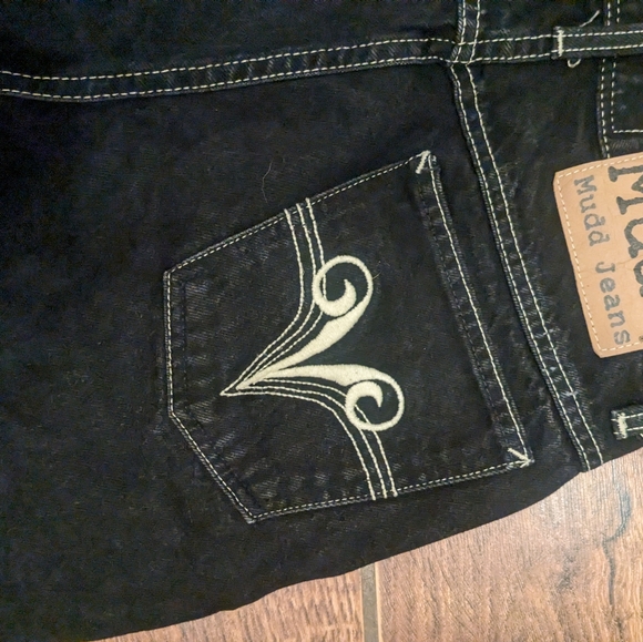 Vintage Mudd Jeans Size 10 Rigid No Stretch - Picture 5 of 6